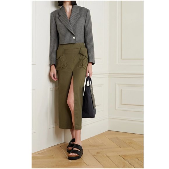 NWOT Acne Studios Jillion Striped Cropped Wool Blazer - Picture 5 of 7